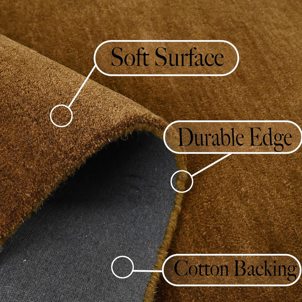 Hand-Tufted Wool Rug – 100% Natural Wool, Thick, Soft & Durable