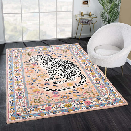Handmade Cheetah Wool Rug – Modern Twist on Classic Animal Print