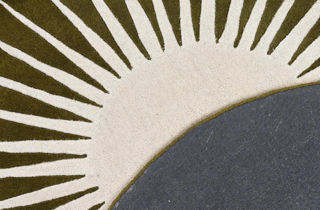 Modern Round Area Rug – Hand-Tufted with 100% New Zealand Wool