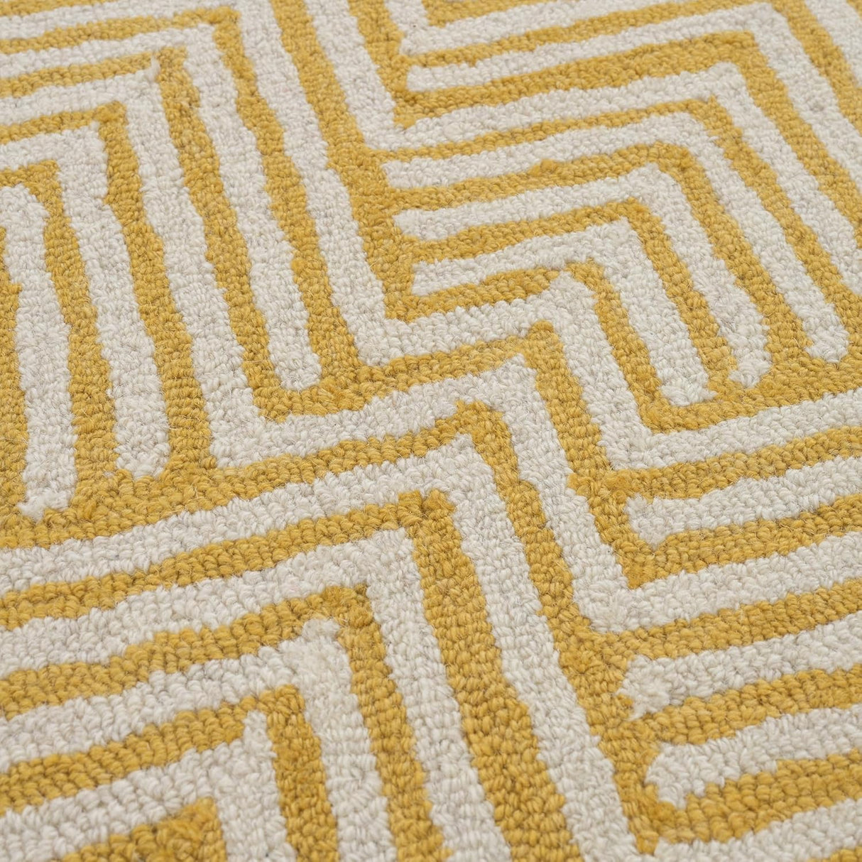 Modern Herringbone Chevron Collection Area Rug - Handmade Wool Carpet