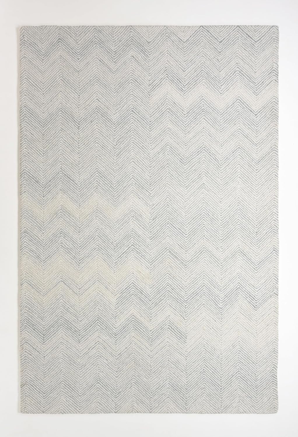 Modern Herringbone Chevron Collection Handmade Wool Area Rug