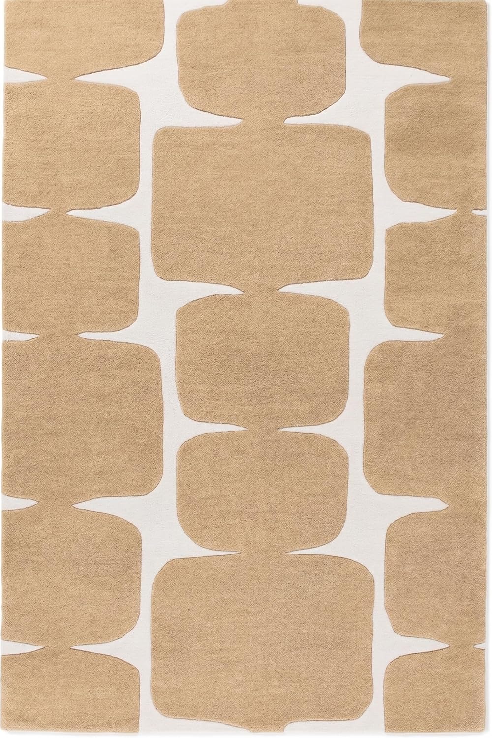 Modern Wool Rug – Hand-Tufted, Soft & Thick | Abstract Geometric Design