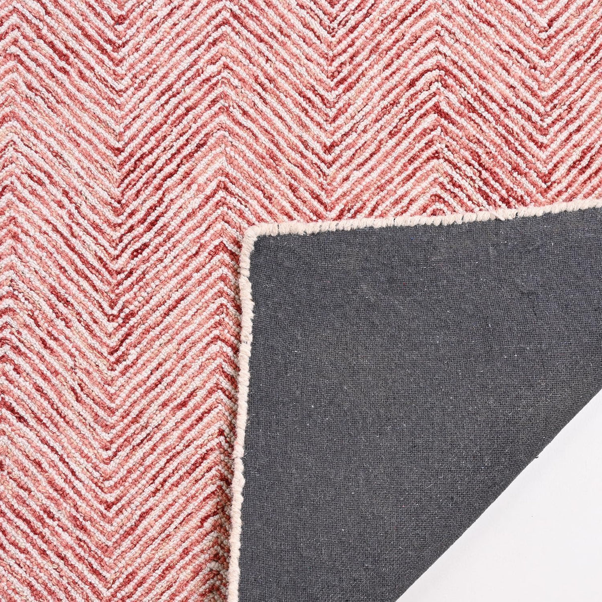 Modern Herringbone Chevron Collection Handmade Wool Area Rug