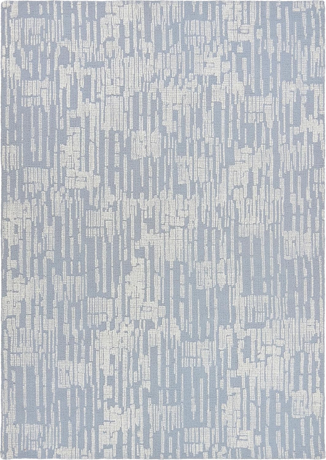 Modern Abstract Hand-Tufted Wool Area Rug - Thick, Durable Carpet