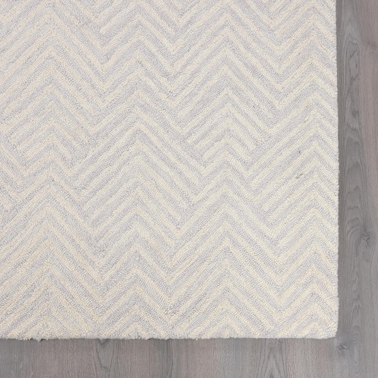 Modern Herringbone Chevron Collection Area Rug - Handmade Wool Carpet