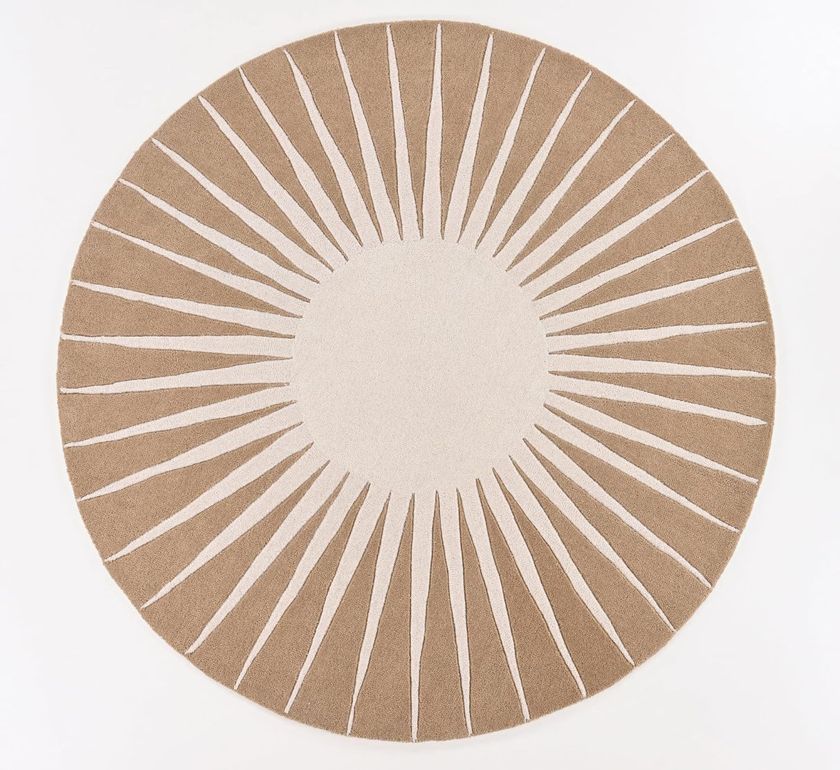 Modern Round Area Rug – Hand-Tufted with 100% New Zealand Wool