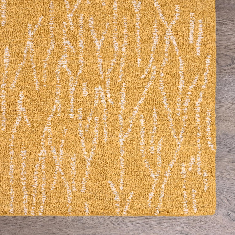 Modern Abstract Hand-Tufted Wool Area Rug - Thick, Durable Carpet