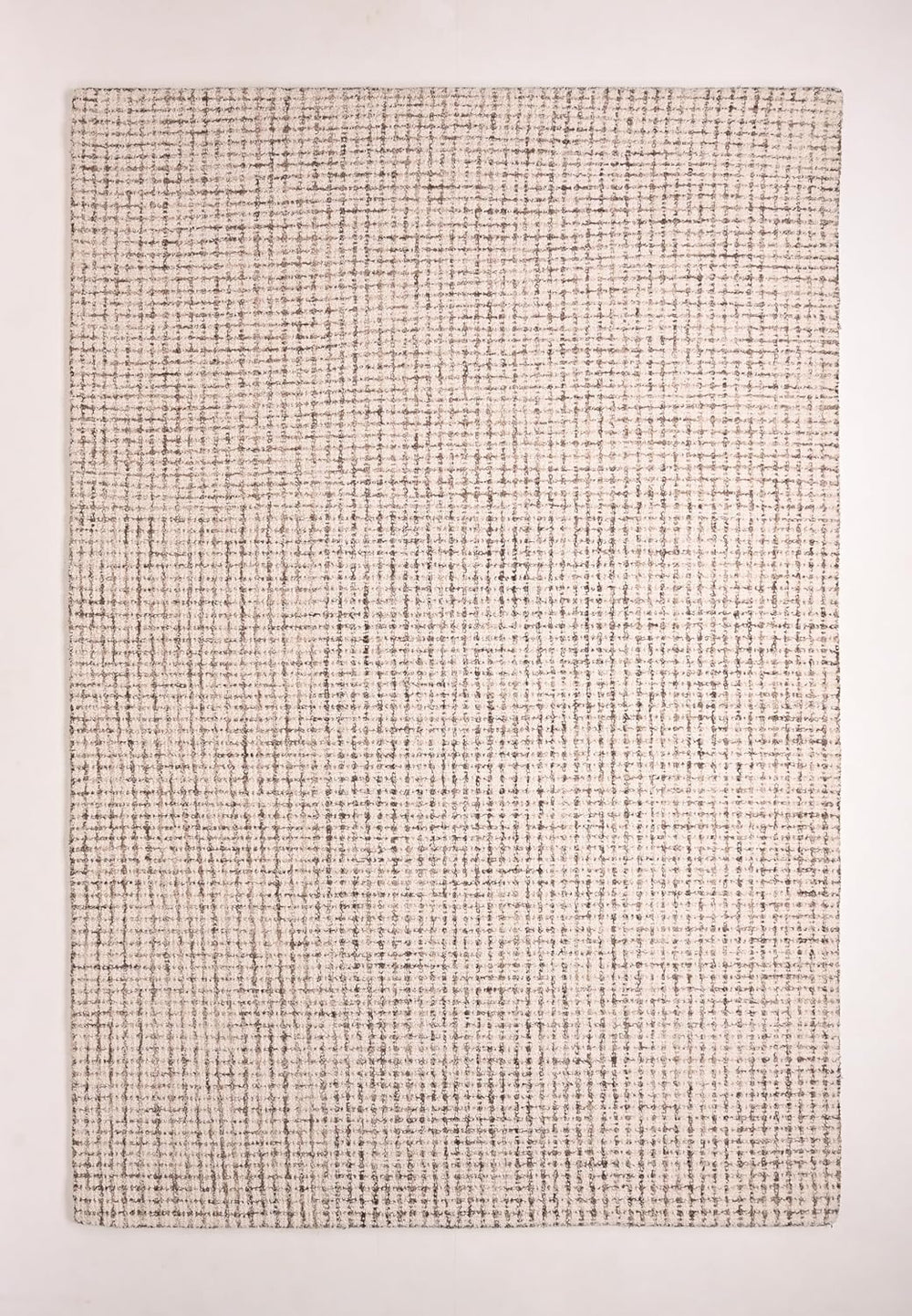 Abstract & Herringbone Collection Handmade Wool Area Rug - Durable for High Traffic Rug