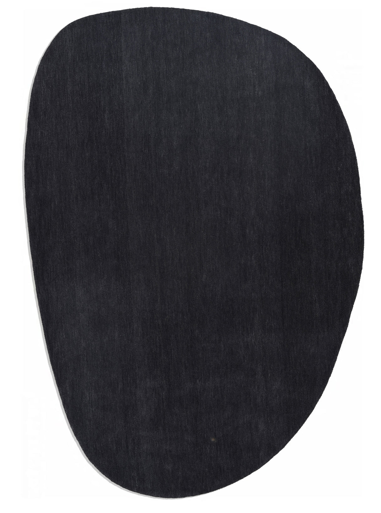 Modern Oval Shape Wool Rug - Irregular Shaped