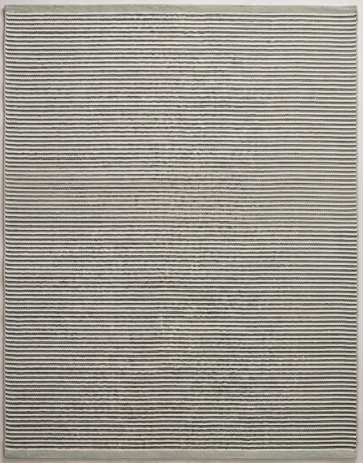 Modern Hand Tufted Wool Rug, Thin Striped Pattern, Soft Wool Carpet