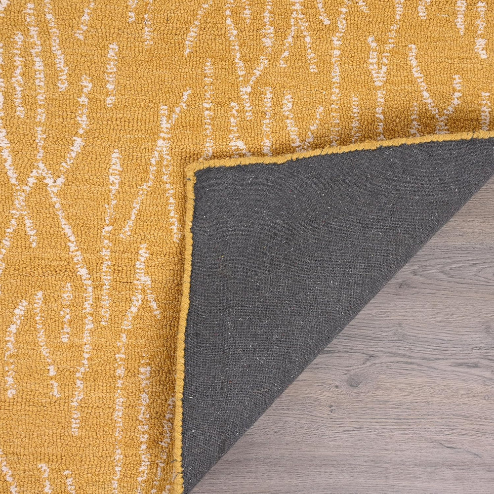 Modern Abstract Hand-Tufted Wool Area Rug - Thick, Durable Carpet