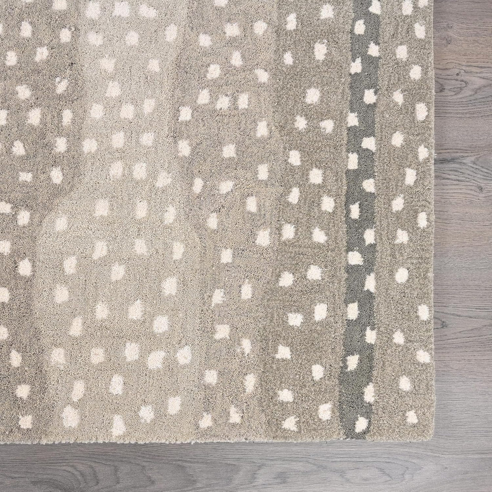 Antelope Cheetah Blue – Contemporary Handmade 100% Wool Area Rug