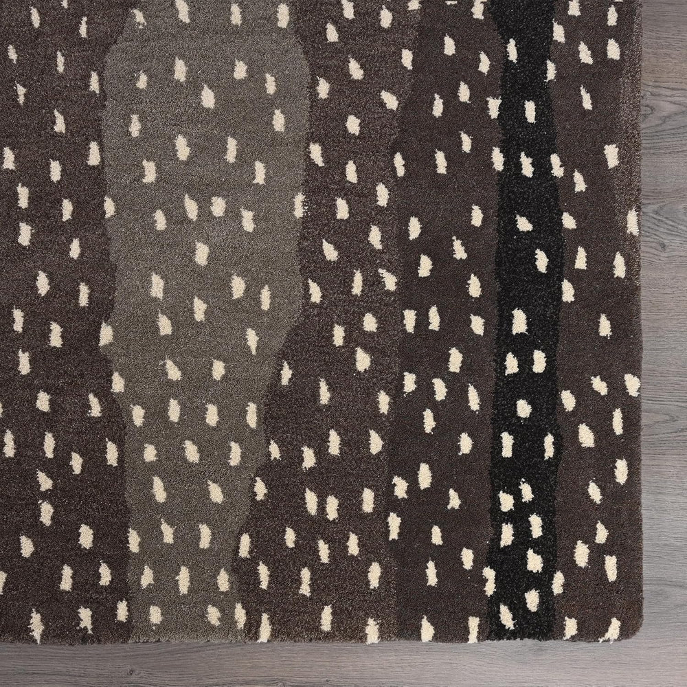 Antelope Cheetah Blue – Contemporary Handmade 100% Wool Area Rug