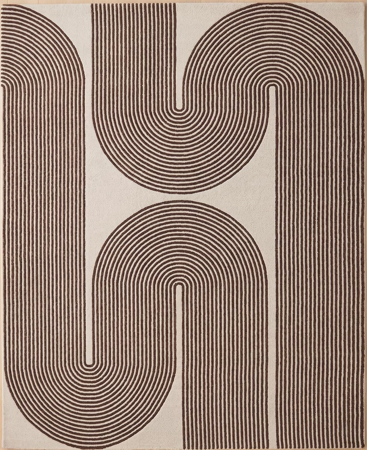 Gold, Ink & Olive Modern Hand-Tufted Wool Area Rug