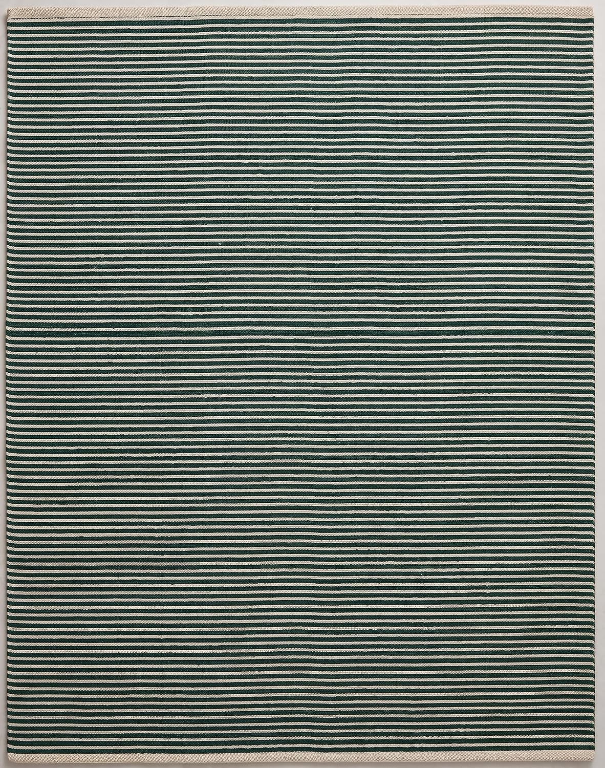 Modern Hand Tufted Wool Rug, Thin Striped Pattern, Soft Wool Carpet