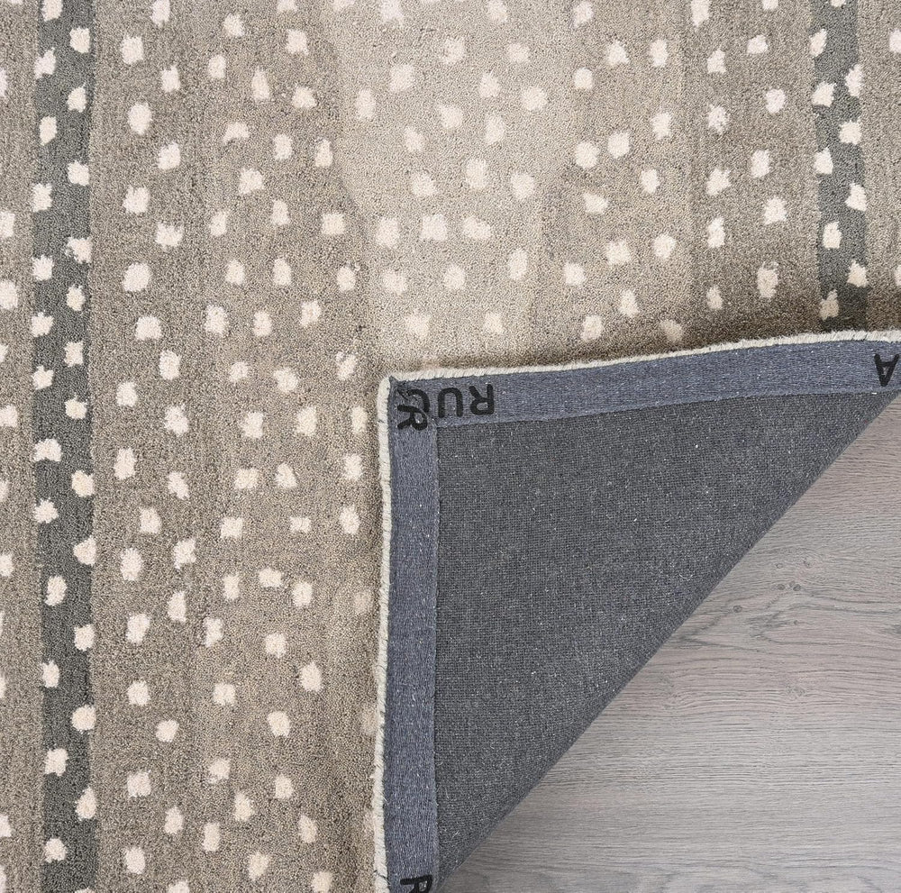 Antelope Cheetah Blue – Contemporary Handmade 100% Wool Area Rug