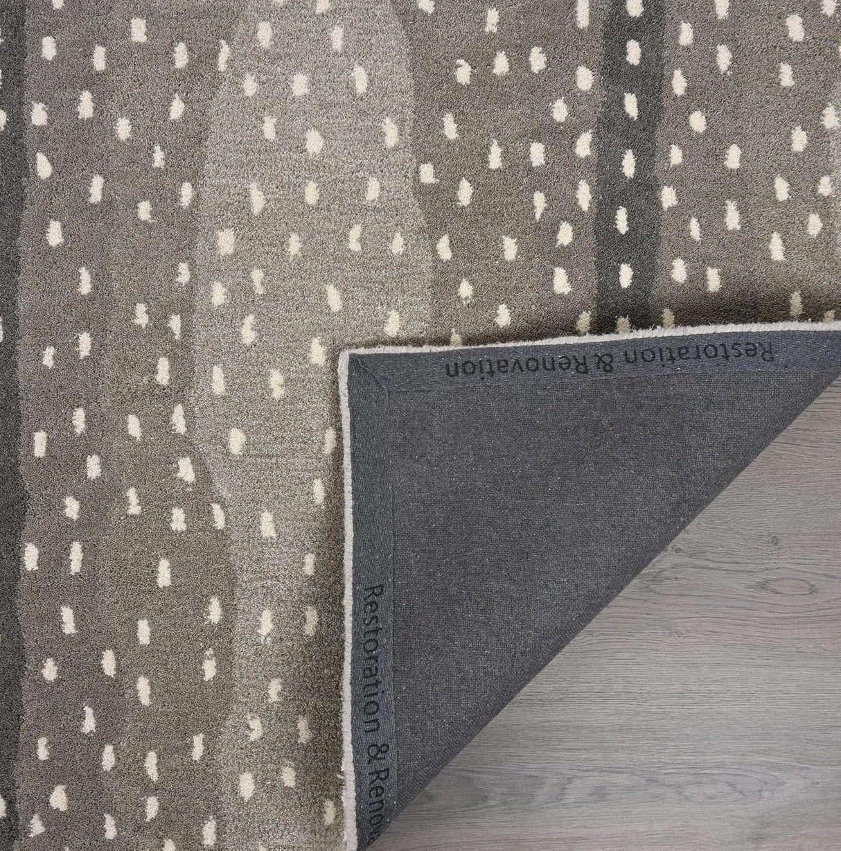 Antelope Cheetah Blue – Contemporary Handmade 100% Wool Area Rug