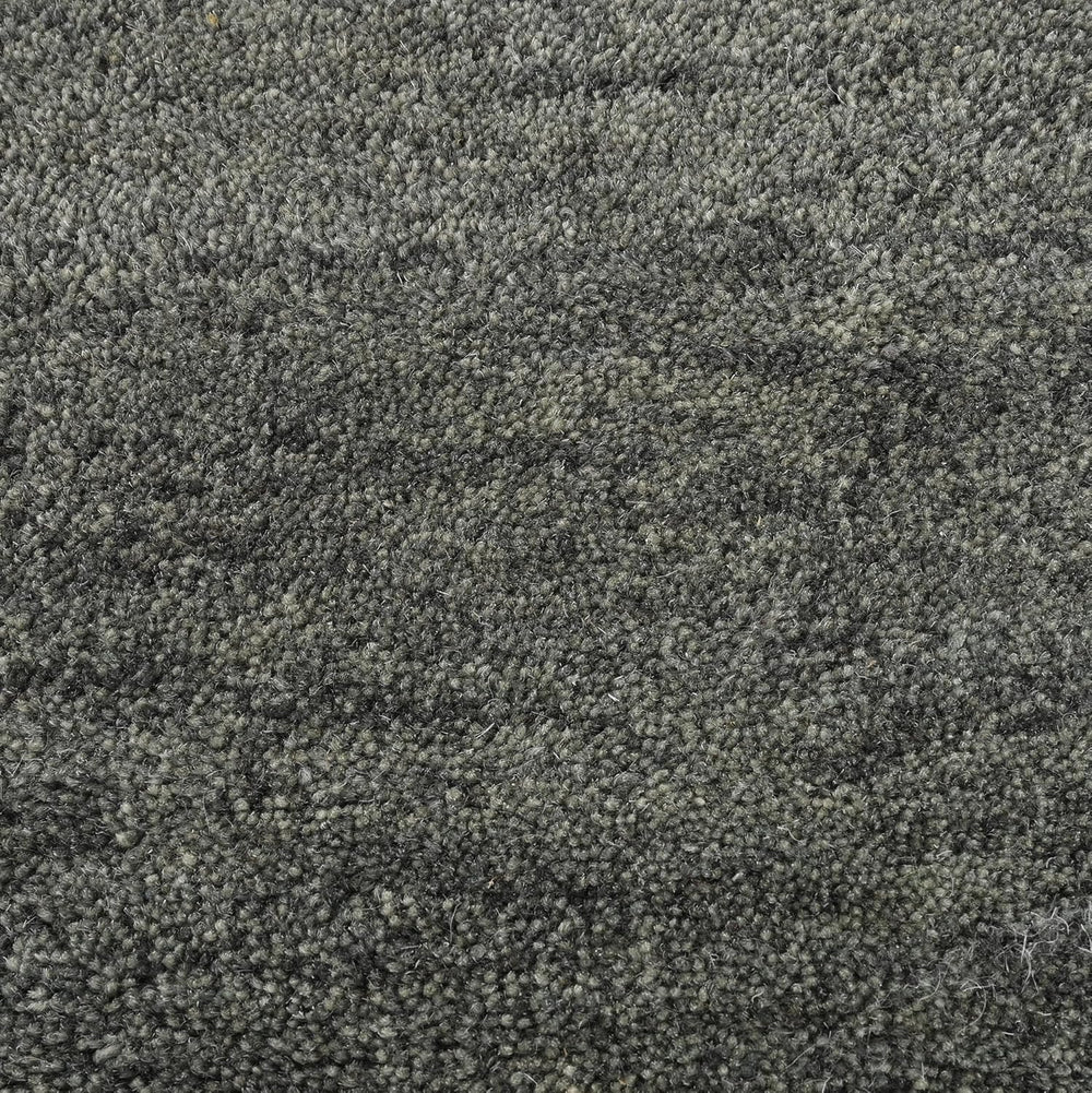 Hand-Tufted Wool Rug - Intricate White Vine Border Carpet