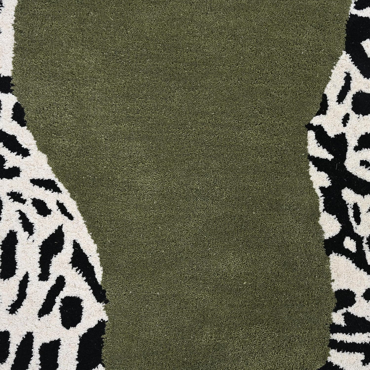 Climbing Jaguar Modern Handmade Wool Area Rug