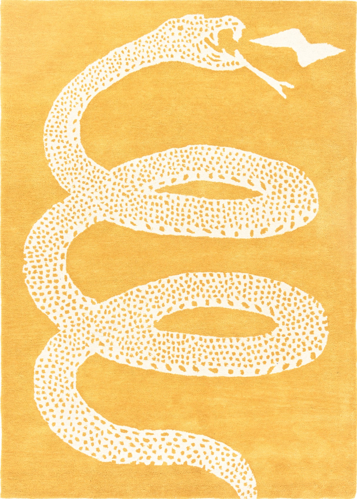 Hand-Tufted Snake Wool Rug