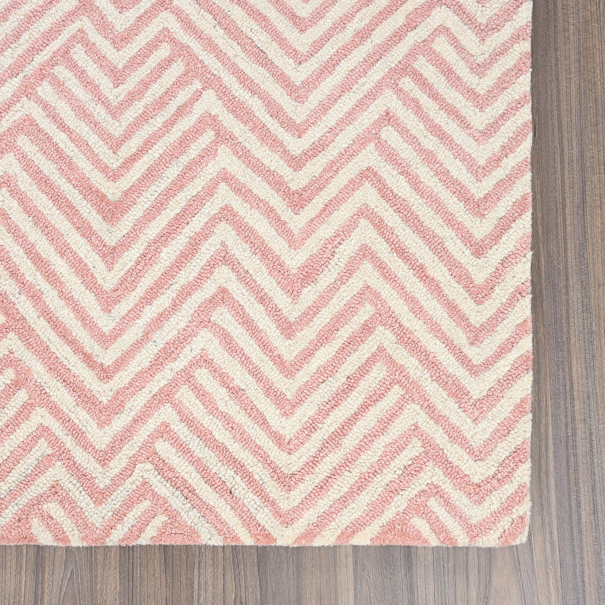 Modern Herringbone Chevron Collection Area Rug - Handmade Wool Carpet