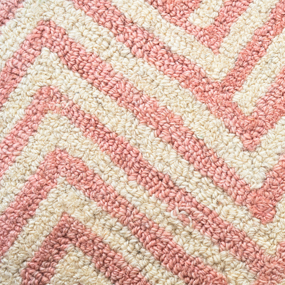 Modern Herringbone Chevron Collection Area Rug - Handmade Wool Carpet