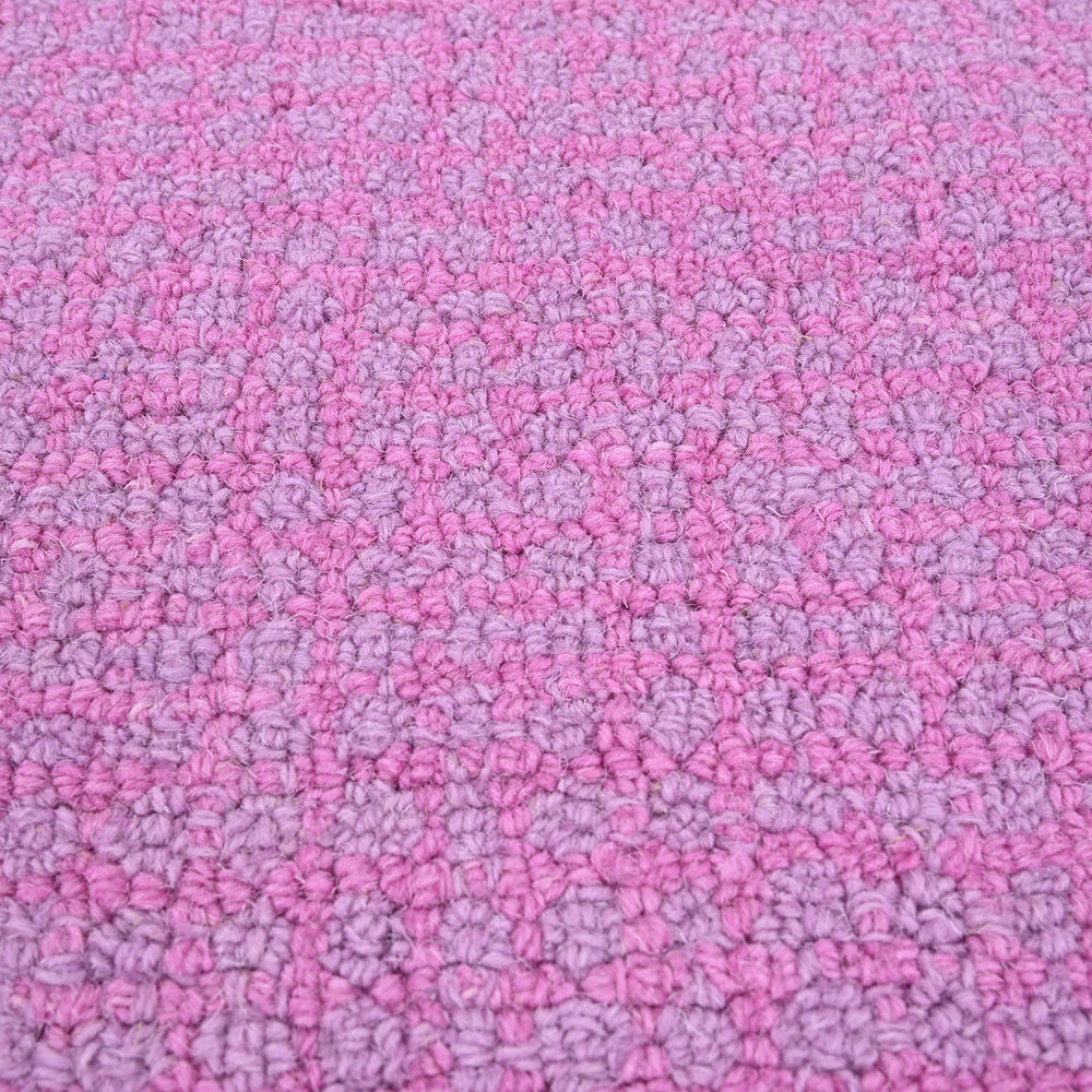 New Hand Made Floral, Kids, Modern, Herringbone Wool Area Rug