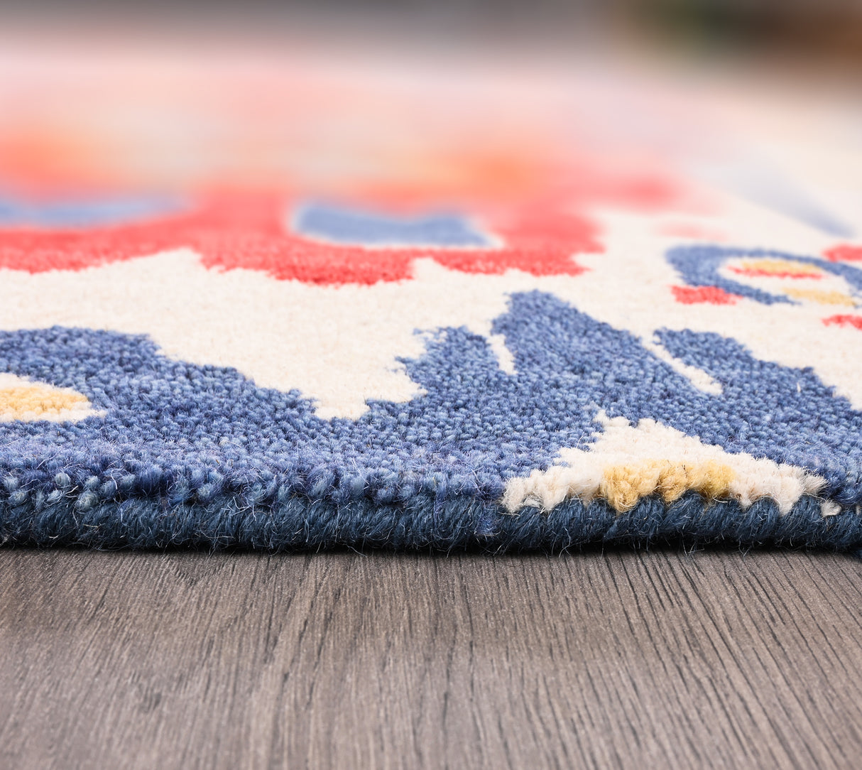 Handmade Oushak Wool Area Rug – Featuring Floral and Botanical Patterns in Soft Tones