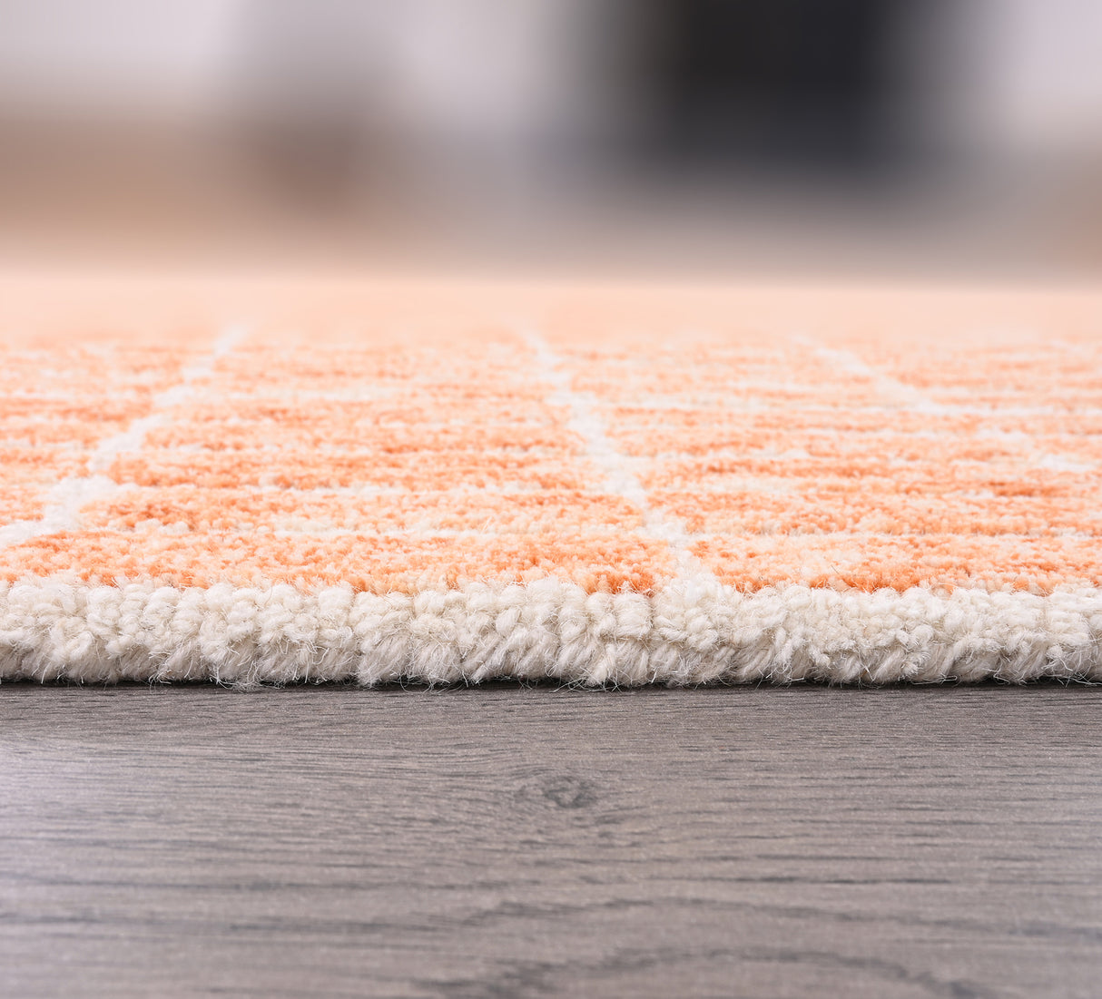 Safavieh Boston 4' Square Hand Woven Cotton Pile Rug in Orange