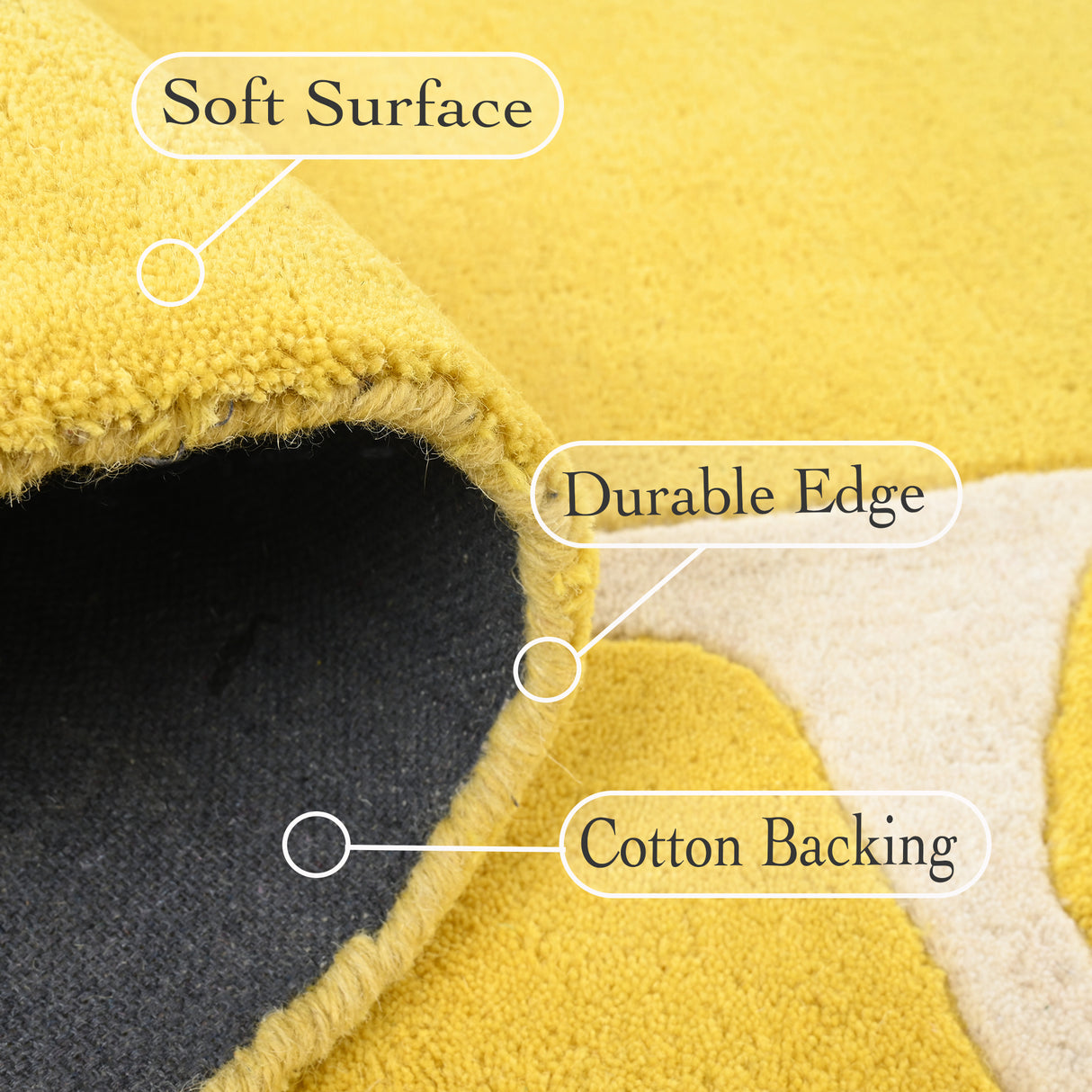 Modern Wool Rug – Hand-Tufted, Soft & Thick | Abstract Geometric Design