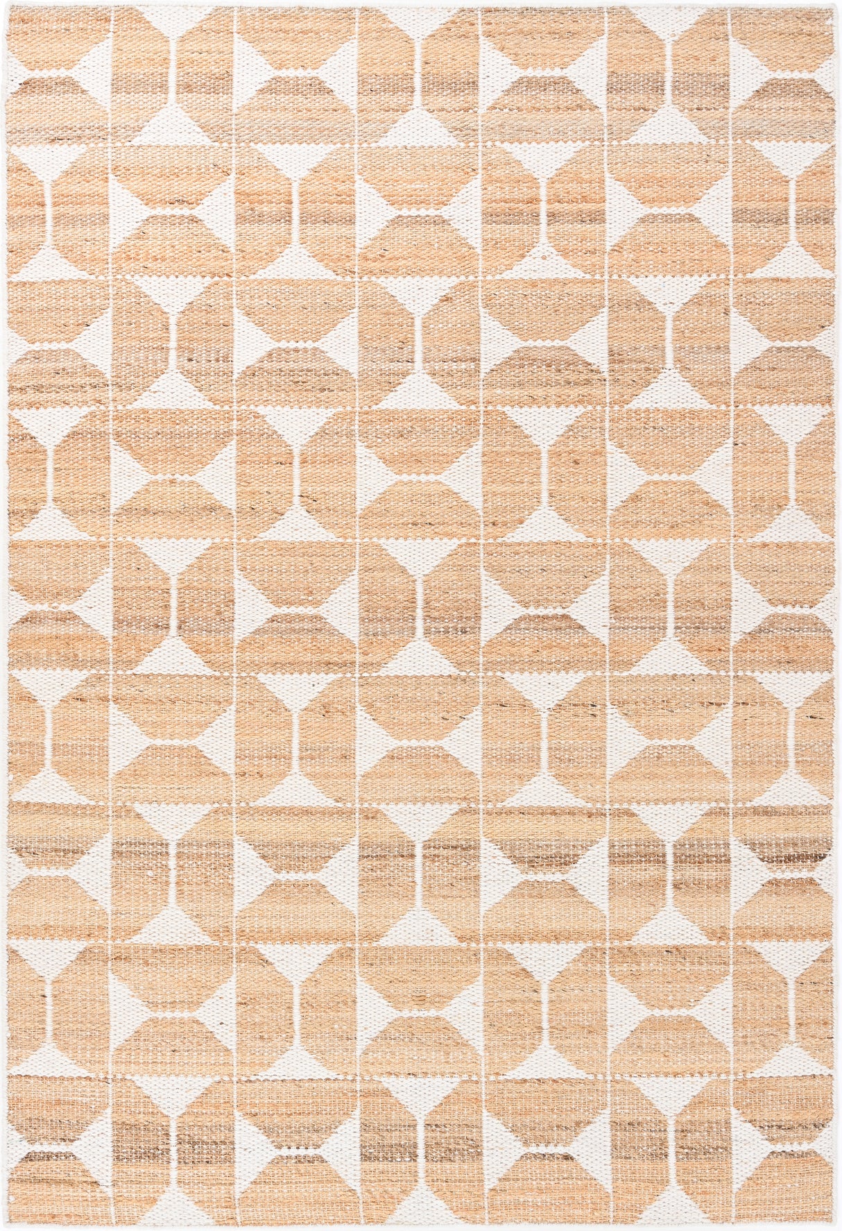 Handwoven Jute Rug with Cotton Base