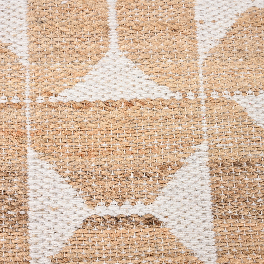 Handwoven Jute Rug with Cotton Base