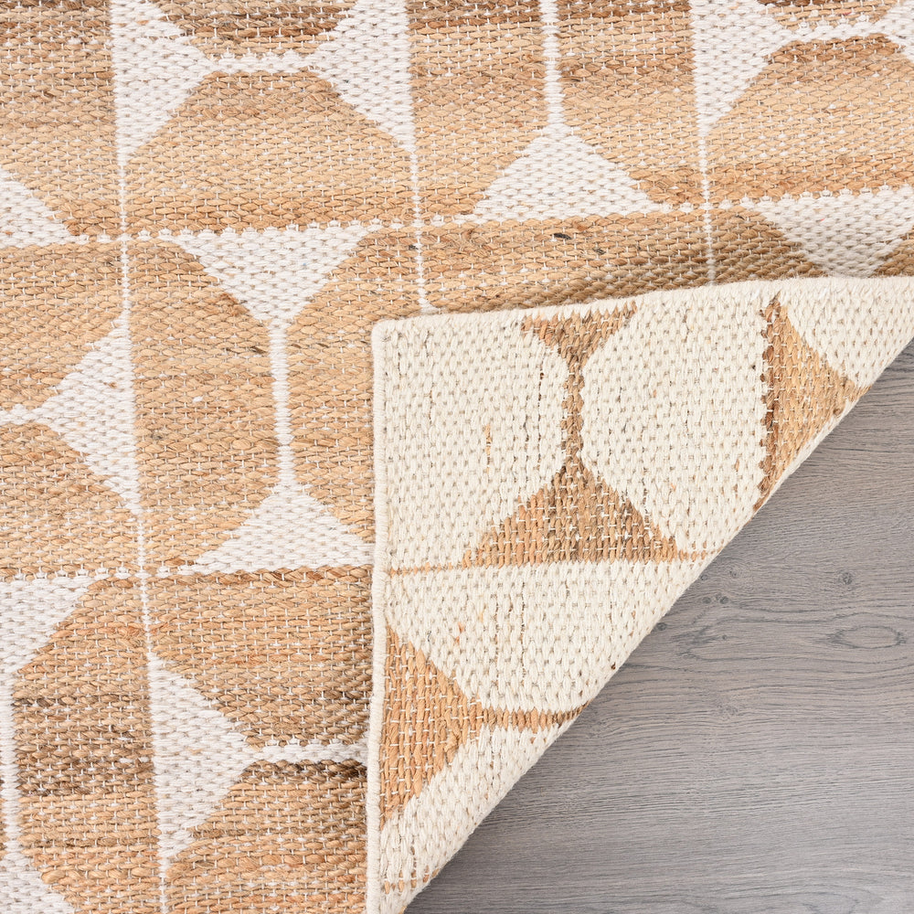 Handwoven Jute Rug with Cotton Base