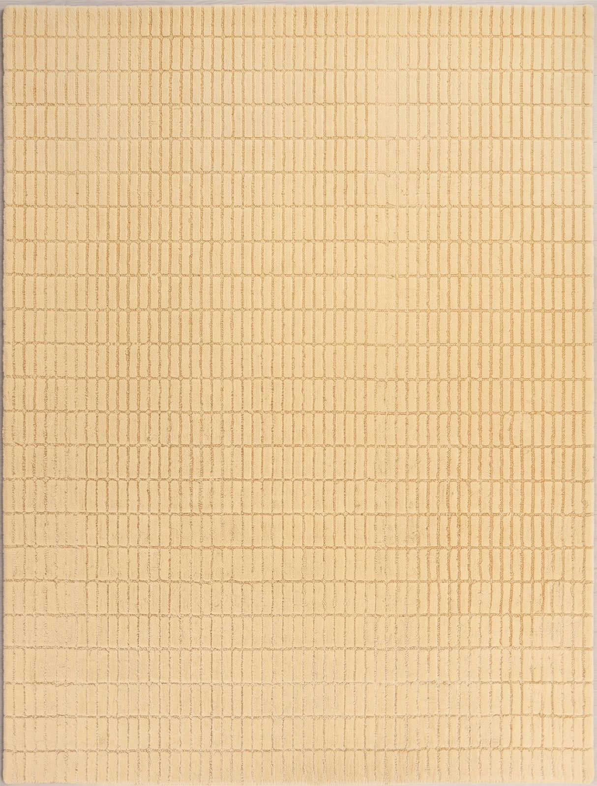 Hand-Tufted 100% Wool Rug – Unique Modern Geometric Grid Pattern