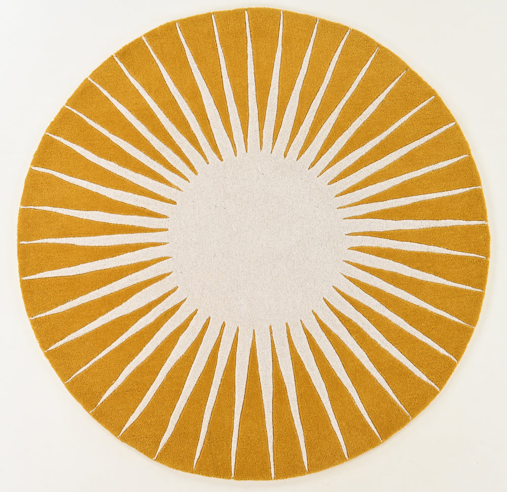 Modern Round Area Rug – Hand-Tufted with 100% New Zealand Wool