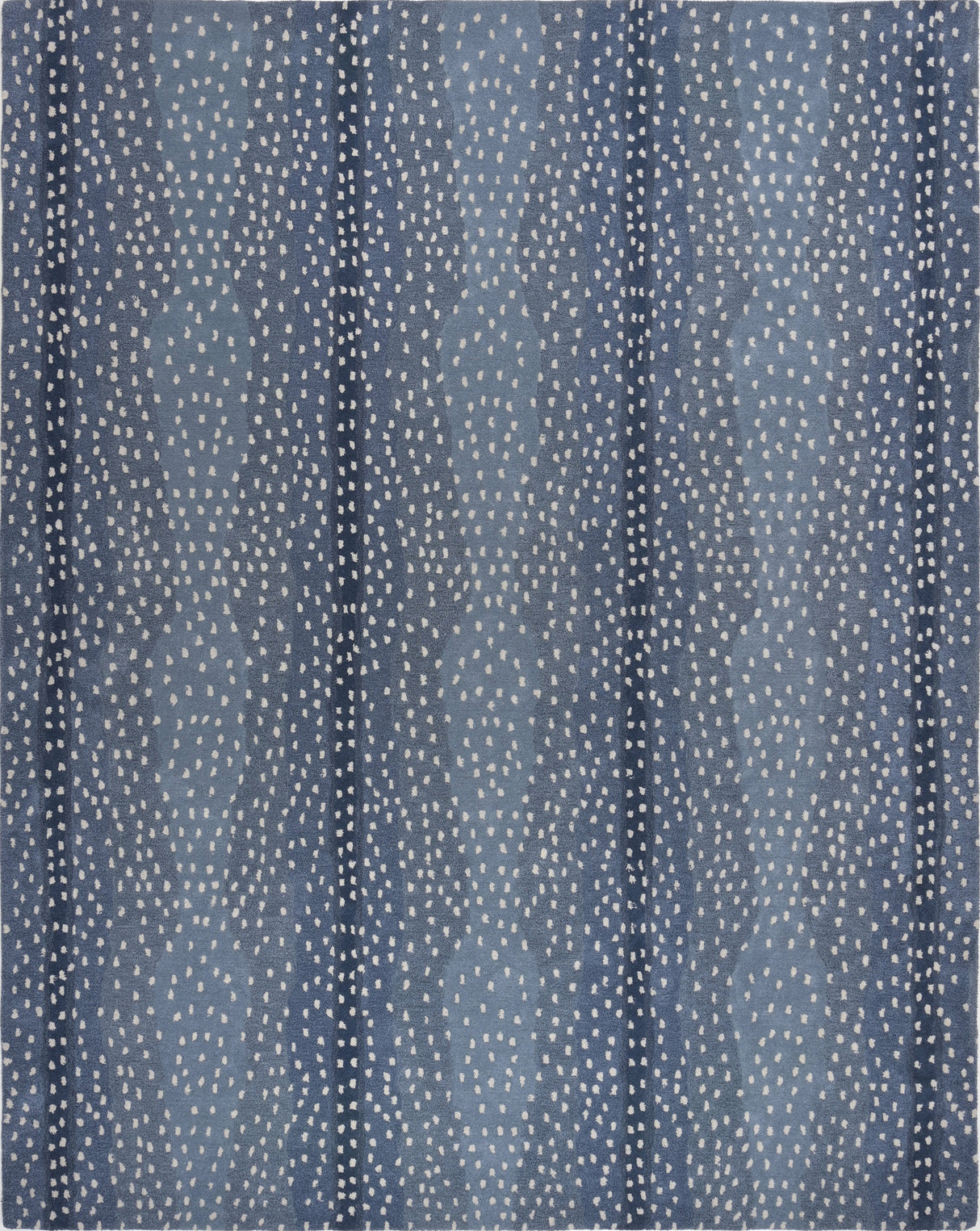 Antelope Cheetah Blue – Contemporary Handmade 100% Wool Area Rug