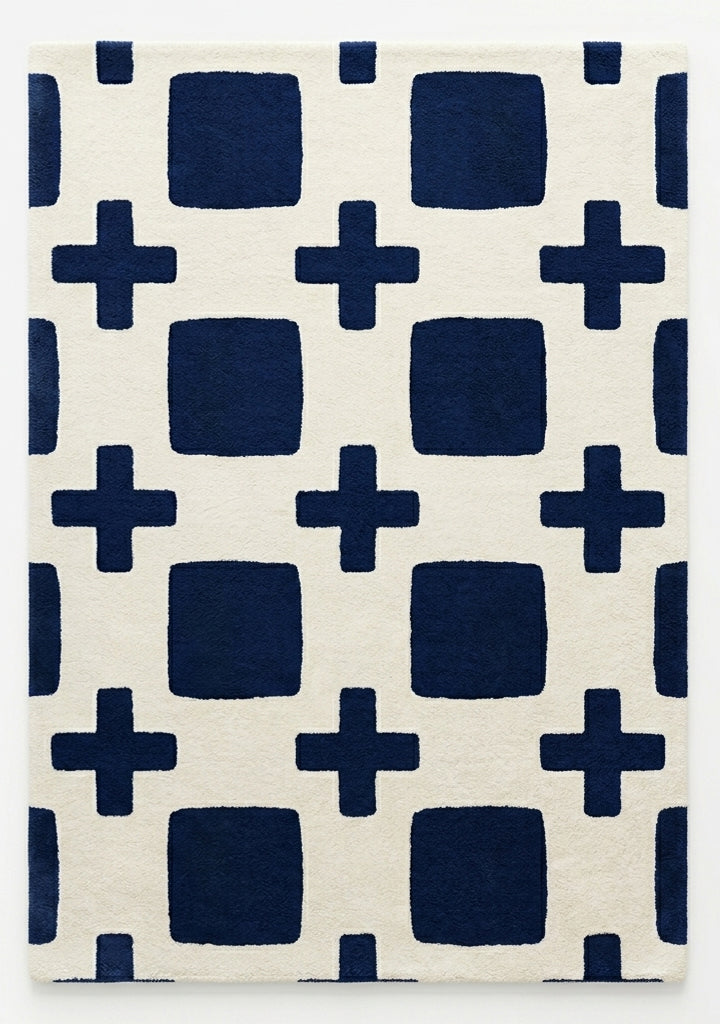Modern Collection Hand-Tufted Wool Rug, Soft Plush Handmade Carpet