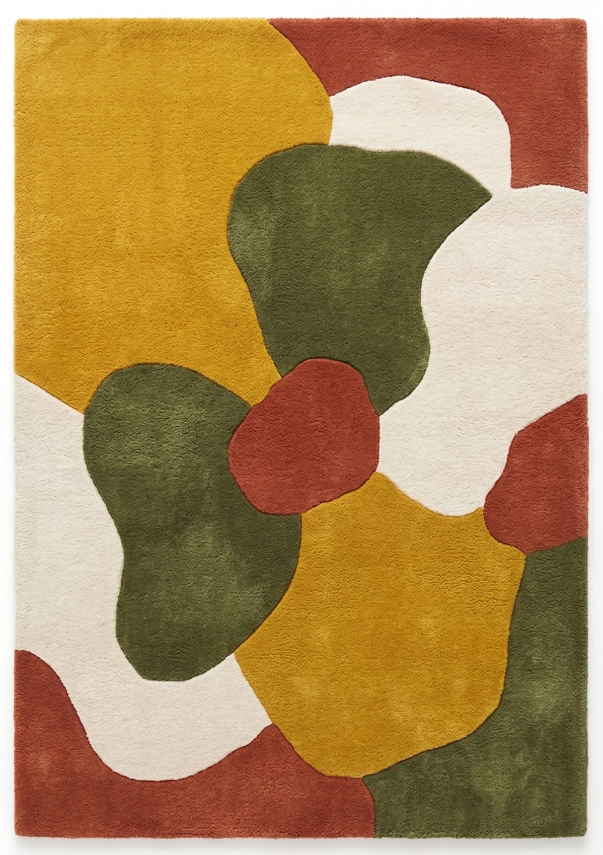 Modern Collection Hand-Tufted Wool Rug, Soft Plush Handmade Carpet