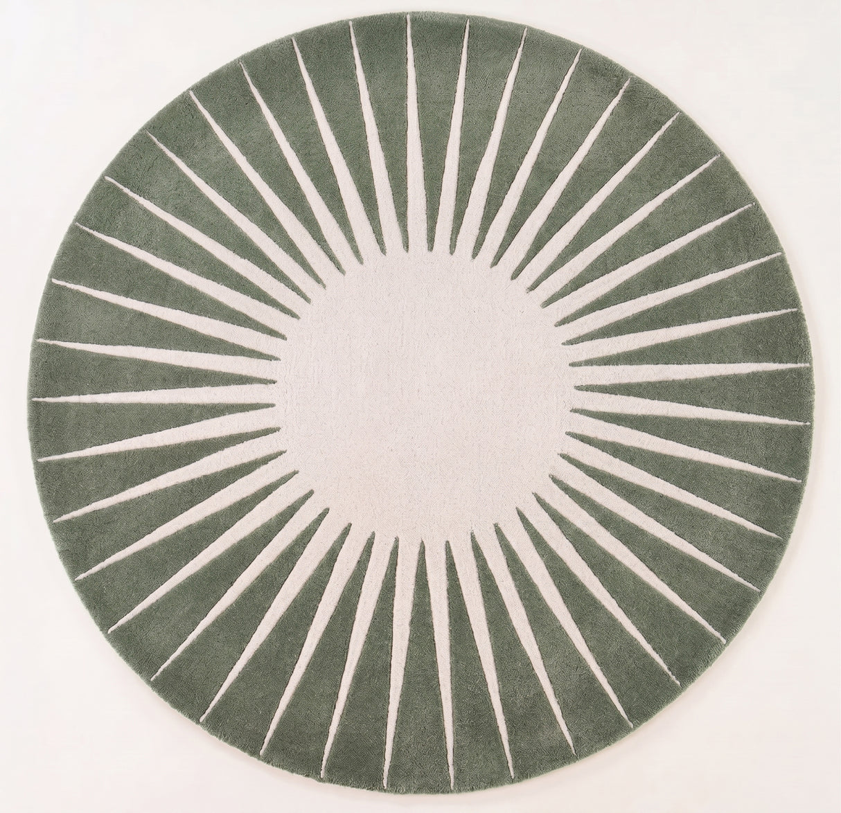 Modern Round Area Rug – Hand-Tufted with 100% New Zealand Wool