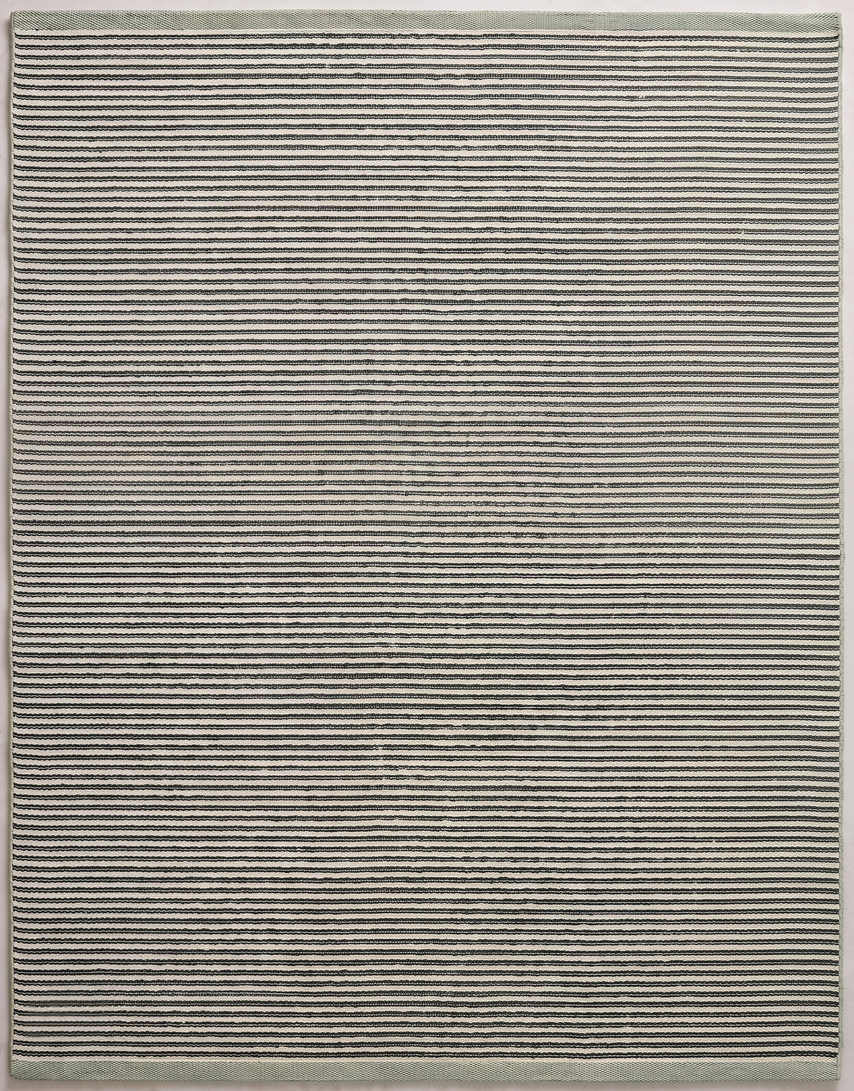 Modern Hand Tufted Wool Rug, Thin Striped Pattern, Soft Wool Carpet