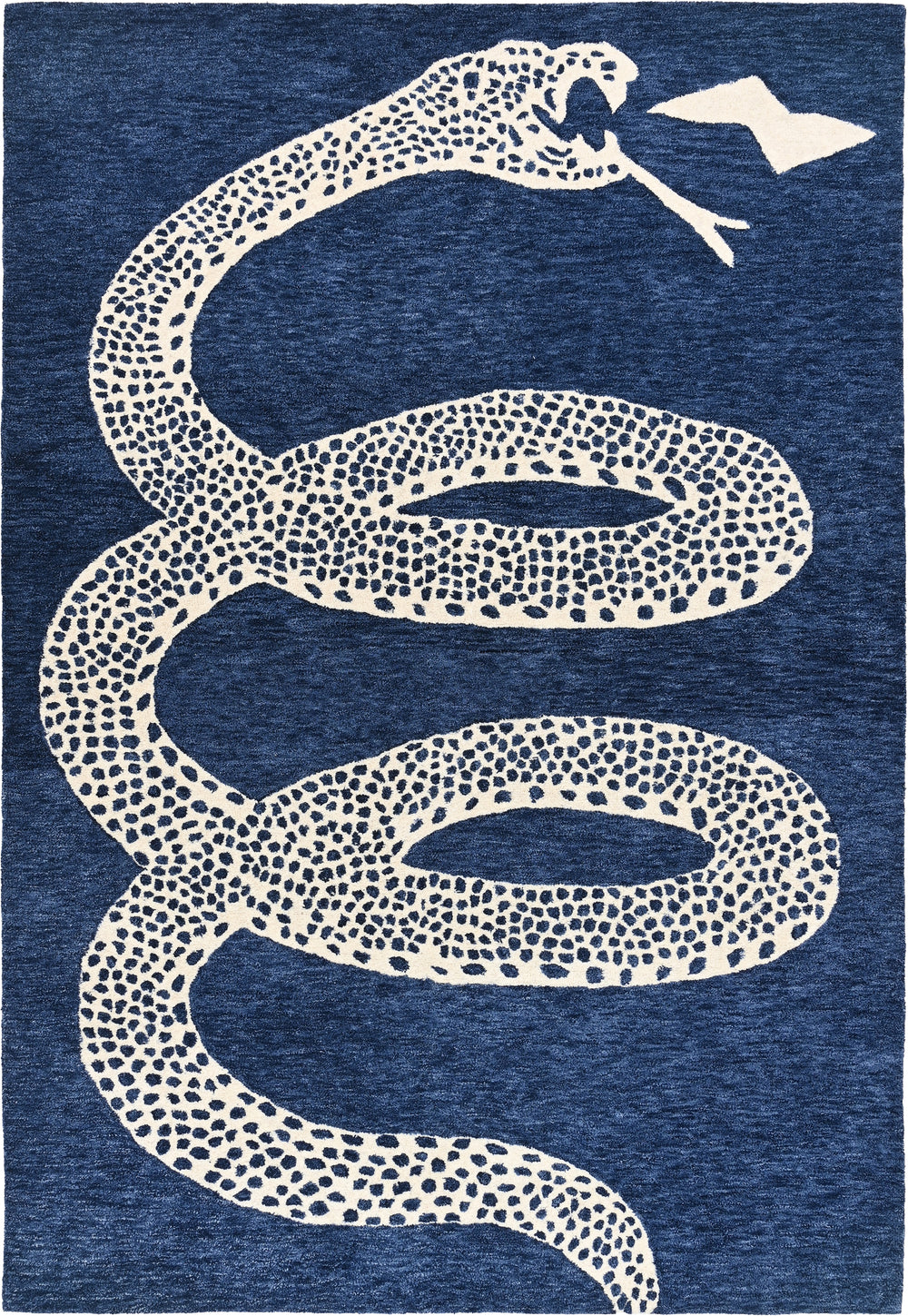 Hand-Tufted Snake Wool Rug
