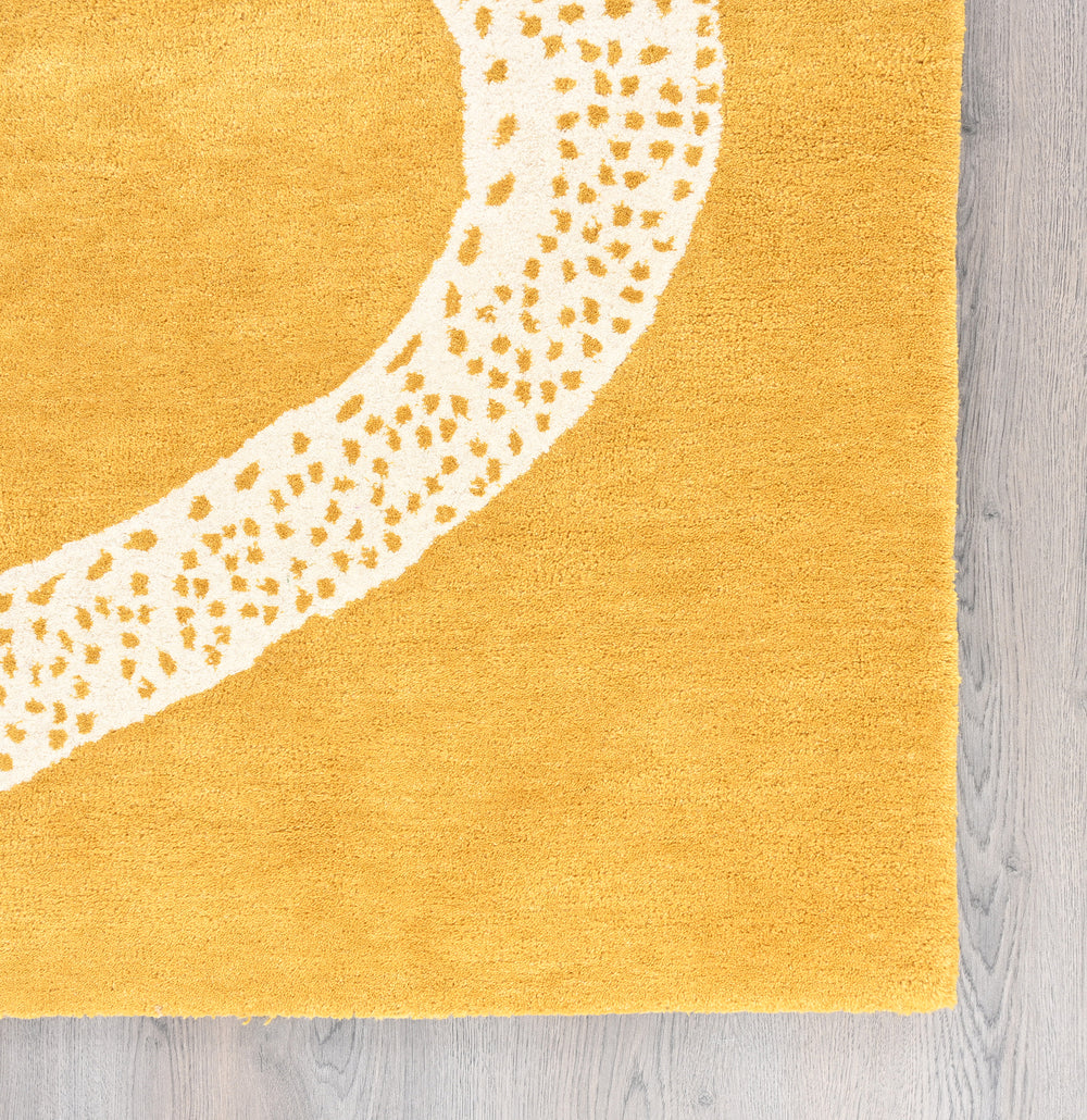 Hand-Tufted Snake Wool Rug