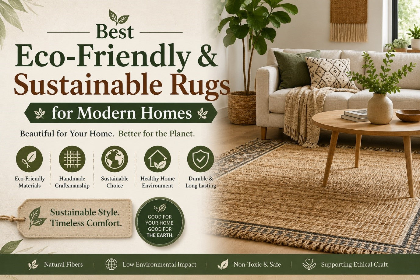 Best Eco Friendly Rugs for Modern Homes