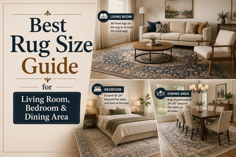 Modern rug size guide for living room spaces