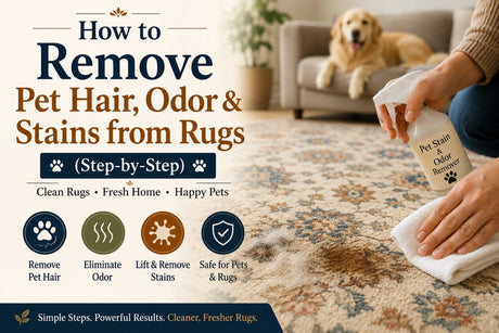 Remove Pet Hair and Stains from Rugs