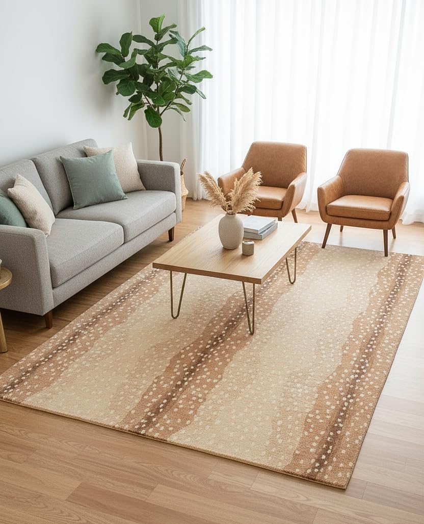 Antelope Cheetah Blue – Contemporary Handmade 100% Wool Area Rug