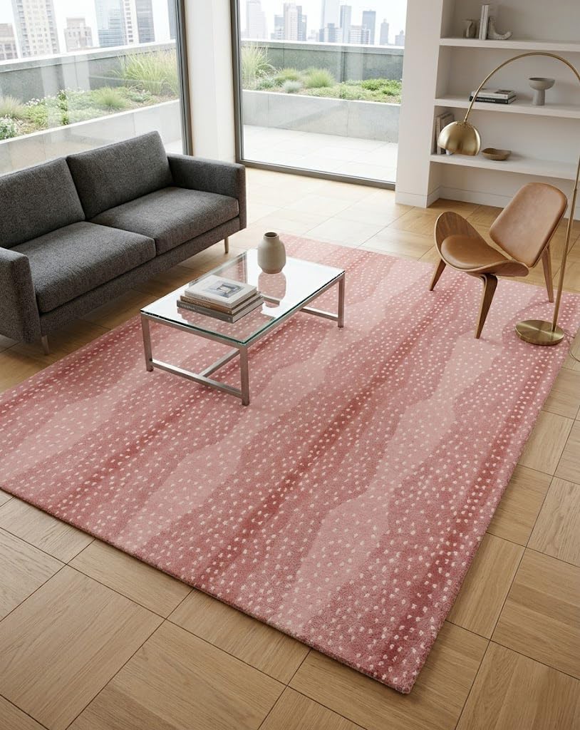 Antelope Cheetah – Contemporary Handmade 100% Wool Area Rug