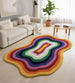 Modern Irregular Shaped Handmade  Premium Wool Area Rug
