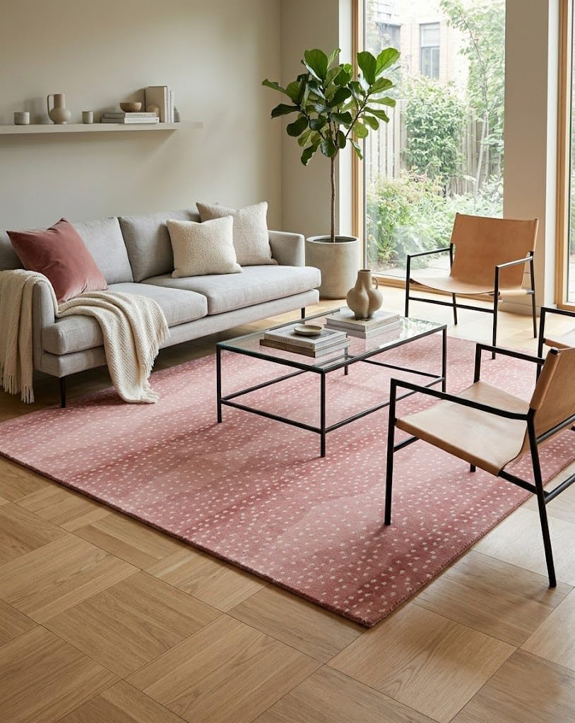 Antelope Cheetah – Contemporary Handmade 100% Wool Area Rug