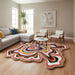Irregular Shaped Handmade Wool Area Rug
